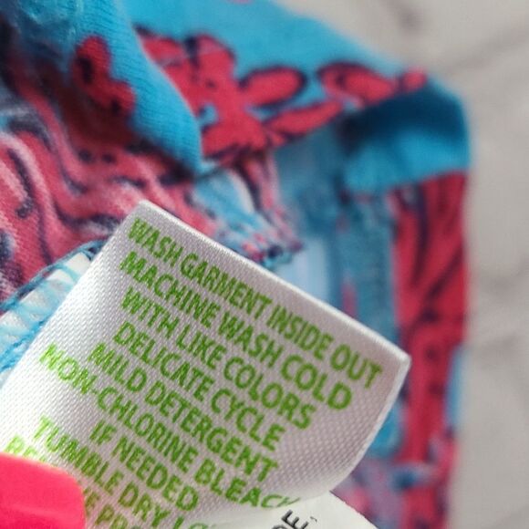 Lilly Pulitzer Wiley Ruffle Tube Top Rhode Island Reef XS/0 Strapless Knit Tee - Picture 7 of 12